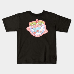 Glass Fruit Series - Peach Kids T-Shirt